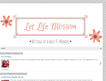 Tablet Screenshot of letlifeblossom.com